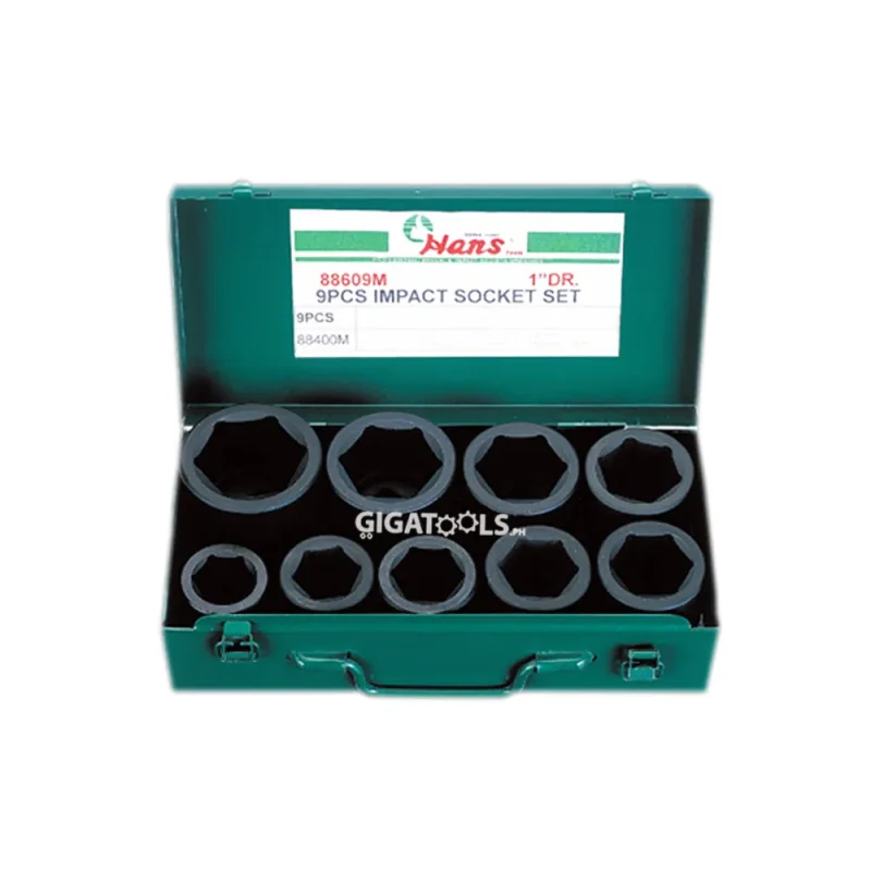 1 drive 9 piece impact socket set metric sae