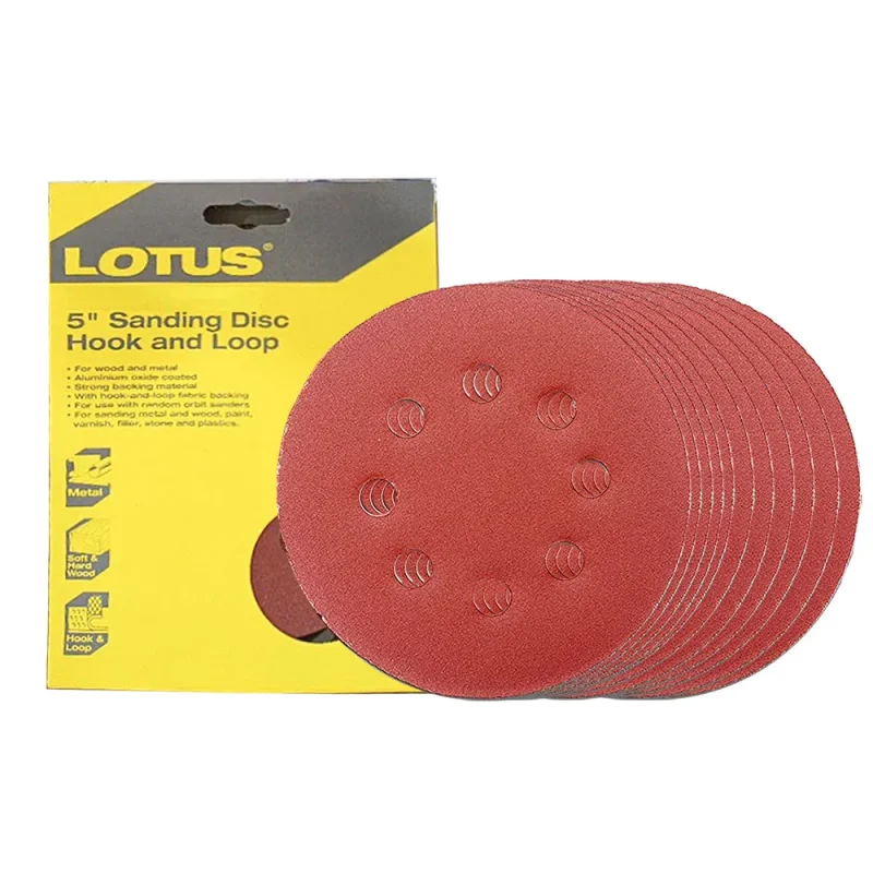 10 pack 5 sanding discs for orbital sanders 125mm