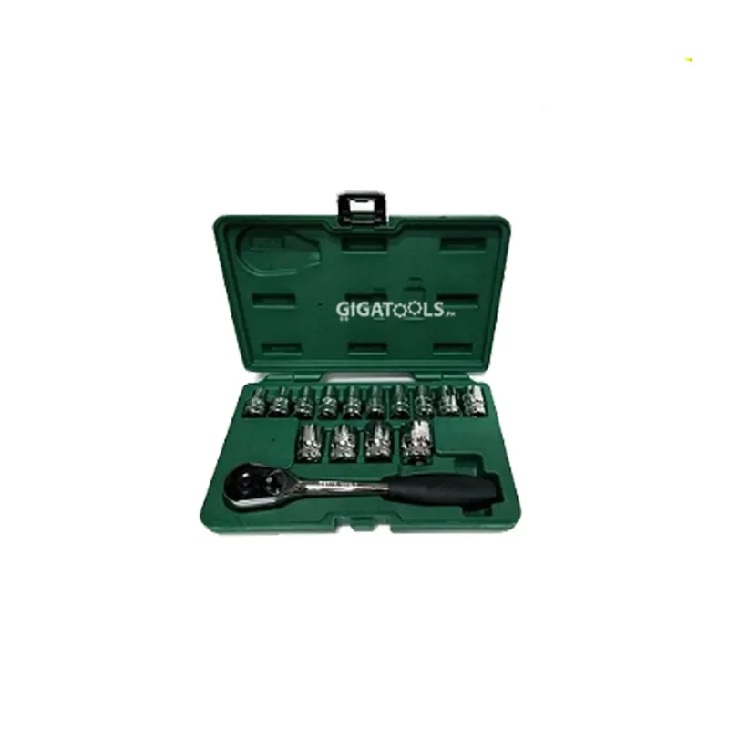 15 piece sata dr socket set by nicholson 08005sm 1 2 hub