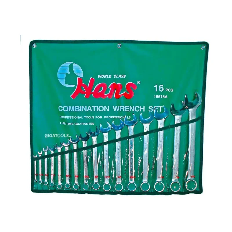 16 piece wrench set hans tools 16616a