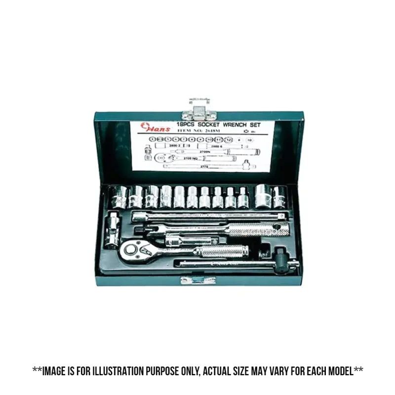 18 piece 1 4 socket wrench set premium quality