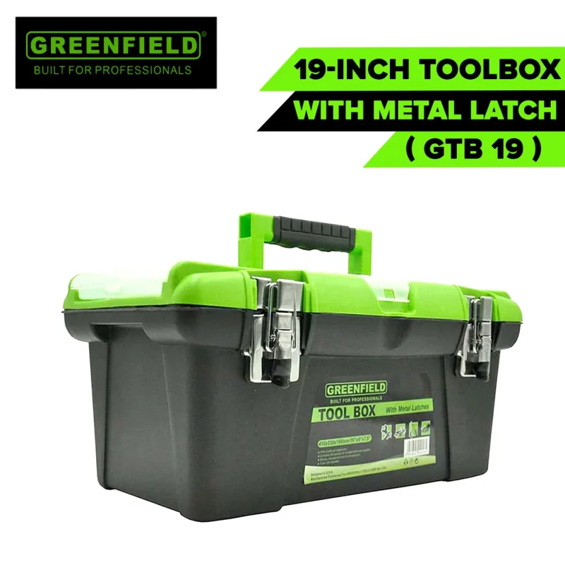 19 greenfield toolbox w metal latch gtb 19