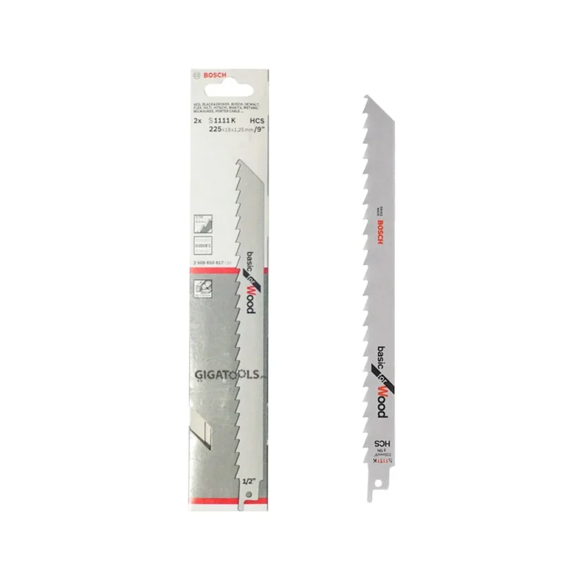 2 pack bosch s1111k reciprocating saw blades for wood