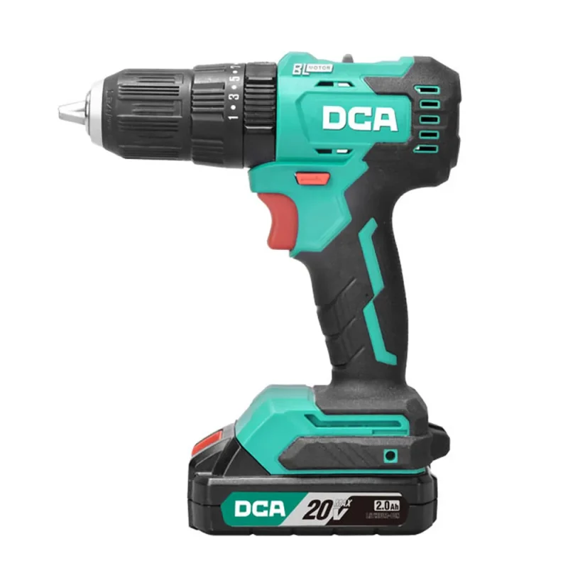 20v brushless hammer drill driver kit adjz2050i by dca