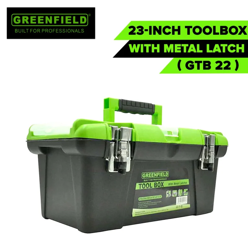 23 greenfield toolbox w metal latch gtb22