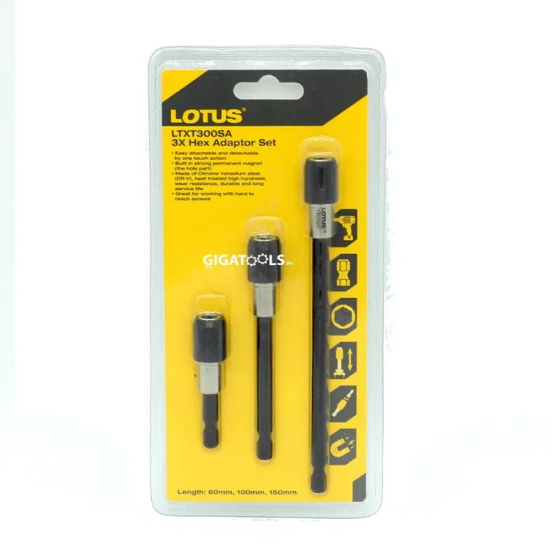 3 piece hex adaptor set for reusable drums lotus