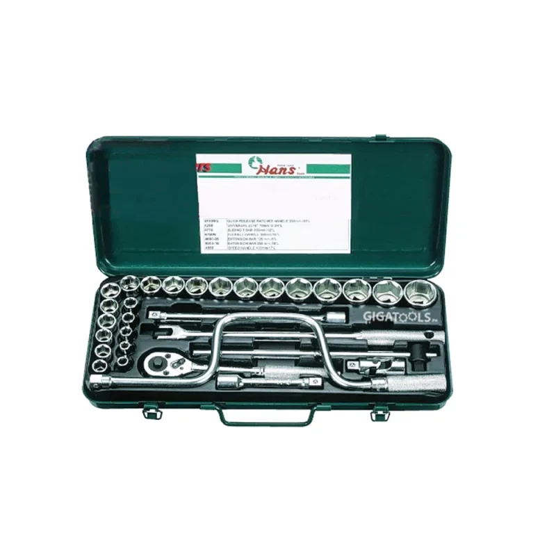 30 piece 1 2 socket wrench set by hans tools 4630 2m