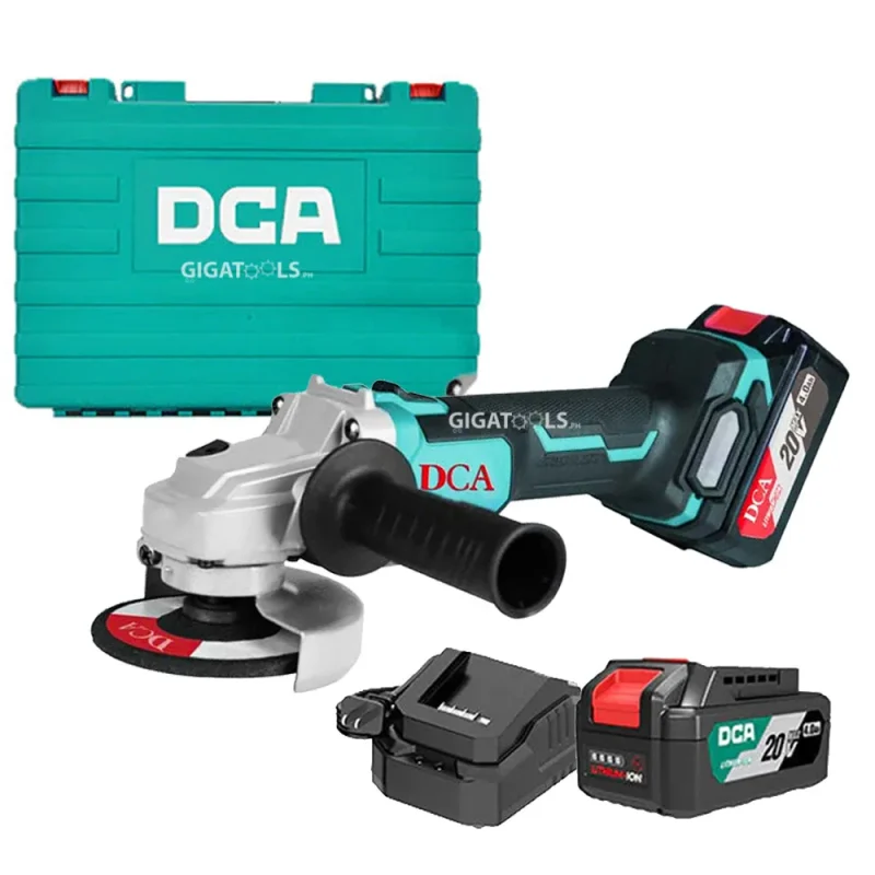 4 20v cordless angle grinder kit em brushless dca adsm03 100