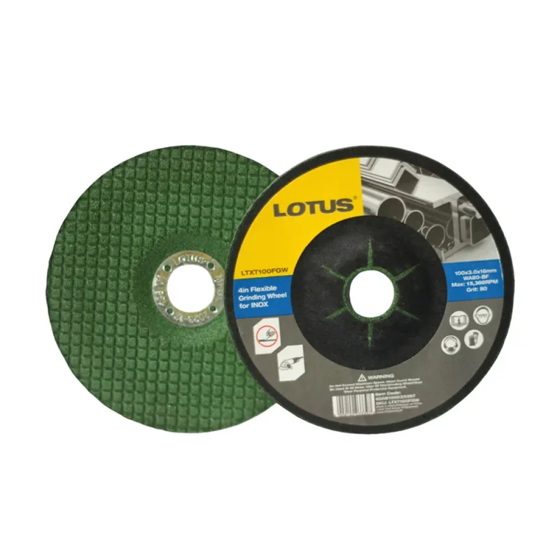 4 green lotus grinding disc for stainless steel