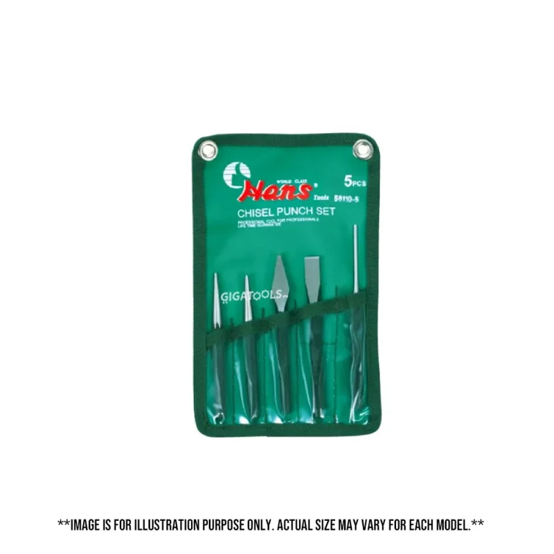 5 piece chisel punch set hans tools 56110 5