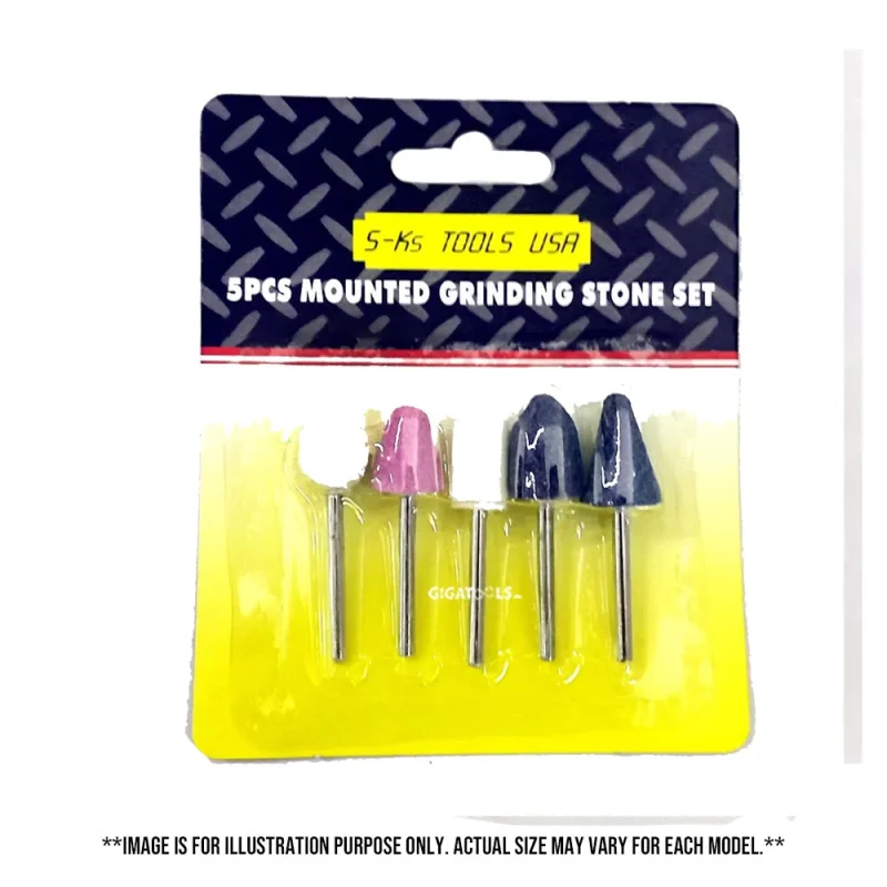 5 piece s ks tools usa mounted stone set