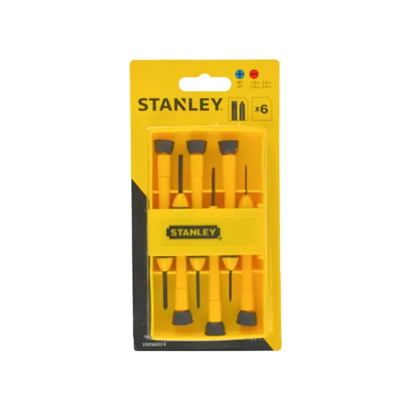 6 piece precision bi mat screwdriver set 66052 8 stanley