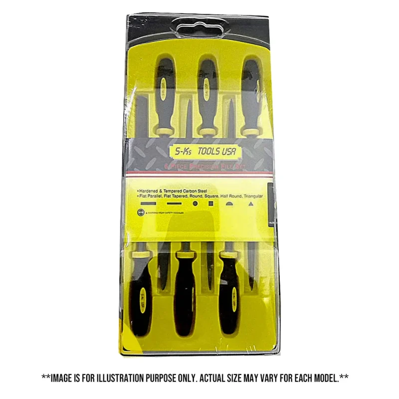 6 piece s ks tools needle file set nfs 6 usa made