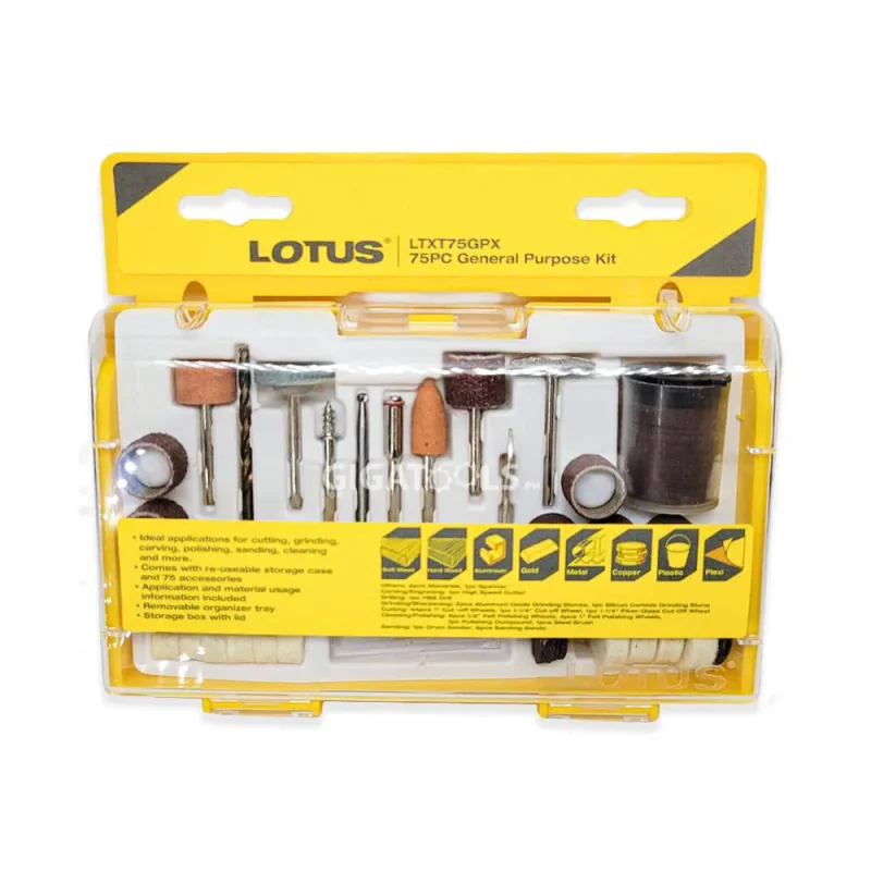 75 piece general purpose tool kit lotus