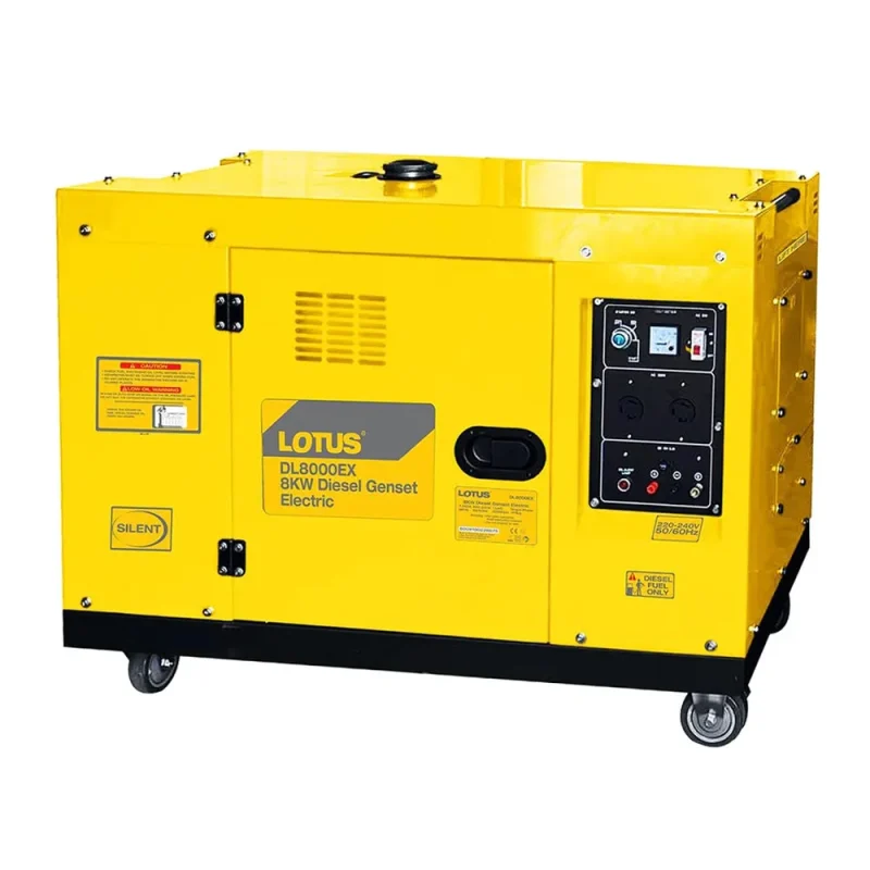 8kw lotus diesel generator dl8000ex electric power