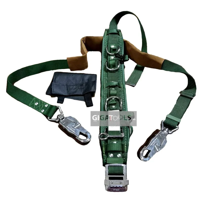 adela lineman heavy duty safety harness with pole strap h 117