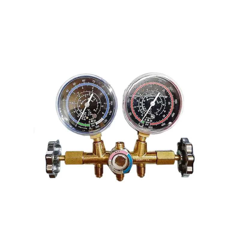 asian first brand r 12 brass manifold gauge ct 536g