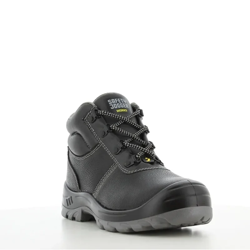 best boy high cut safety shoes by safety jogger