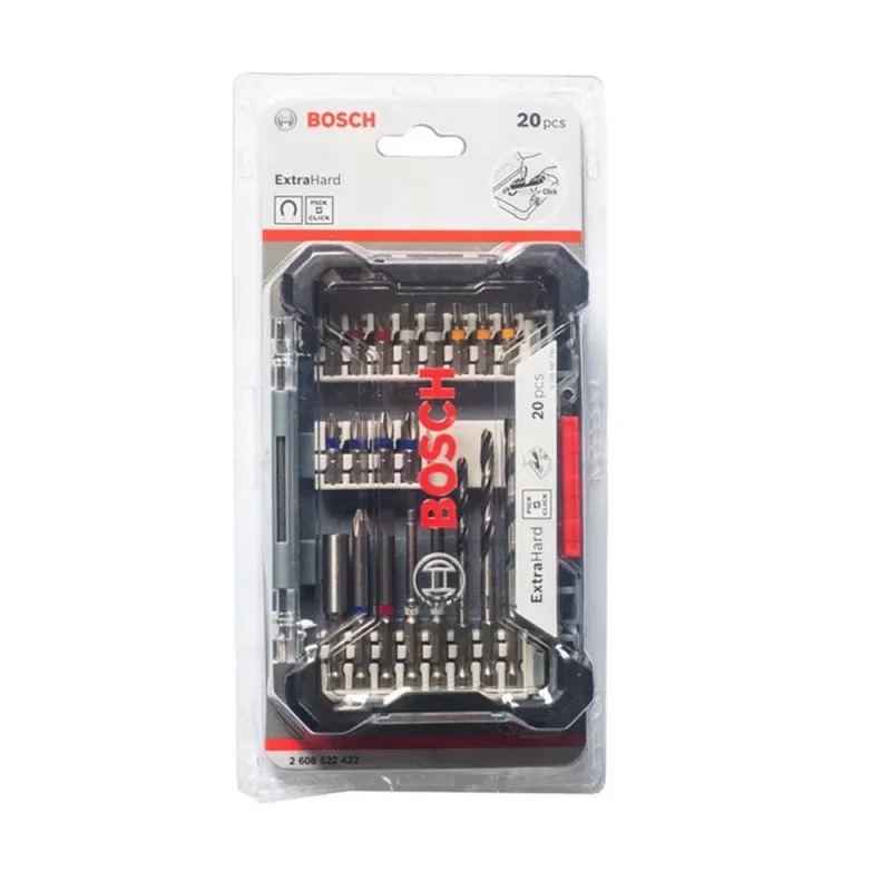 bosch 20 piece extrahard drill drive bit set