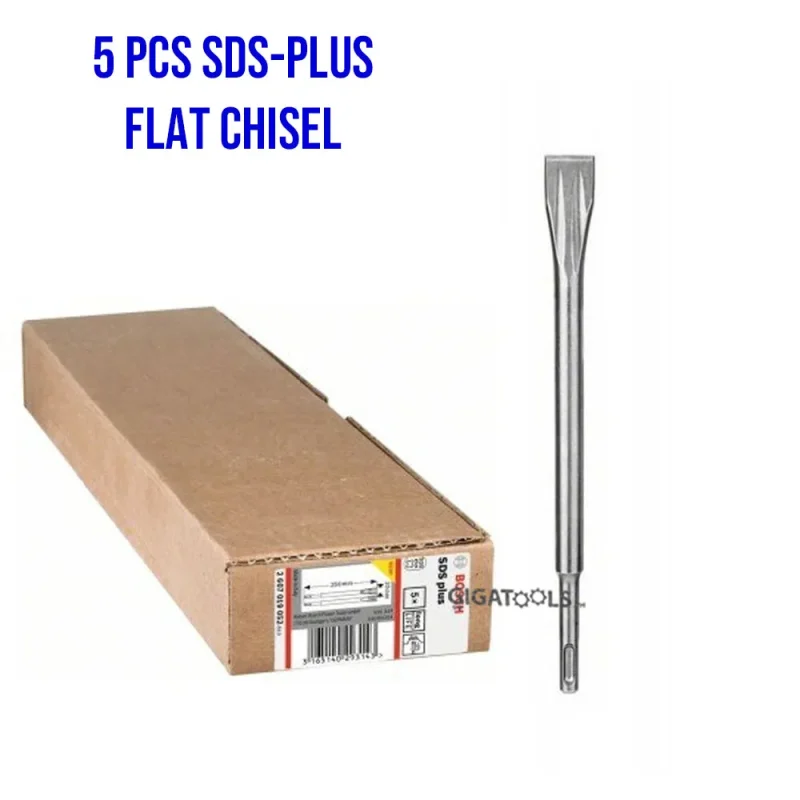 bosch 250mm sds plus flat chisel set 5pcs