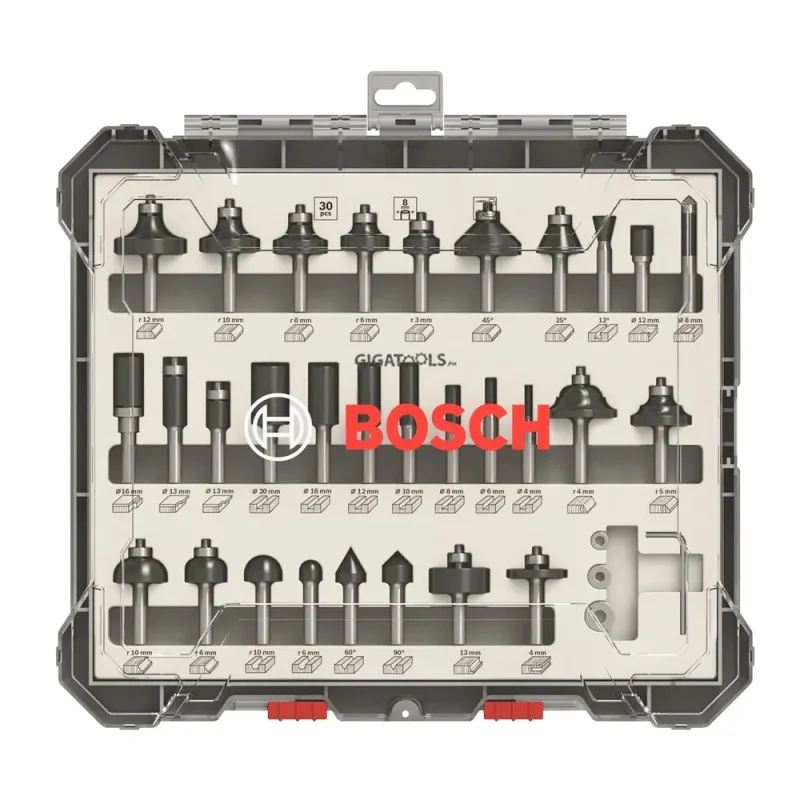 bosch 30 piece greyline router bit set 2607017476