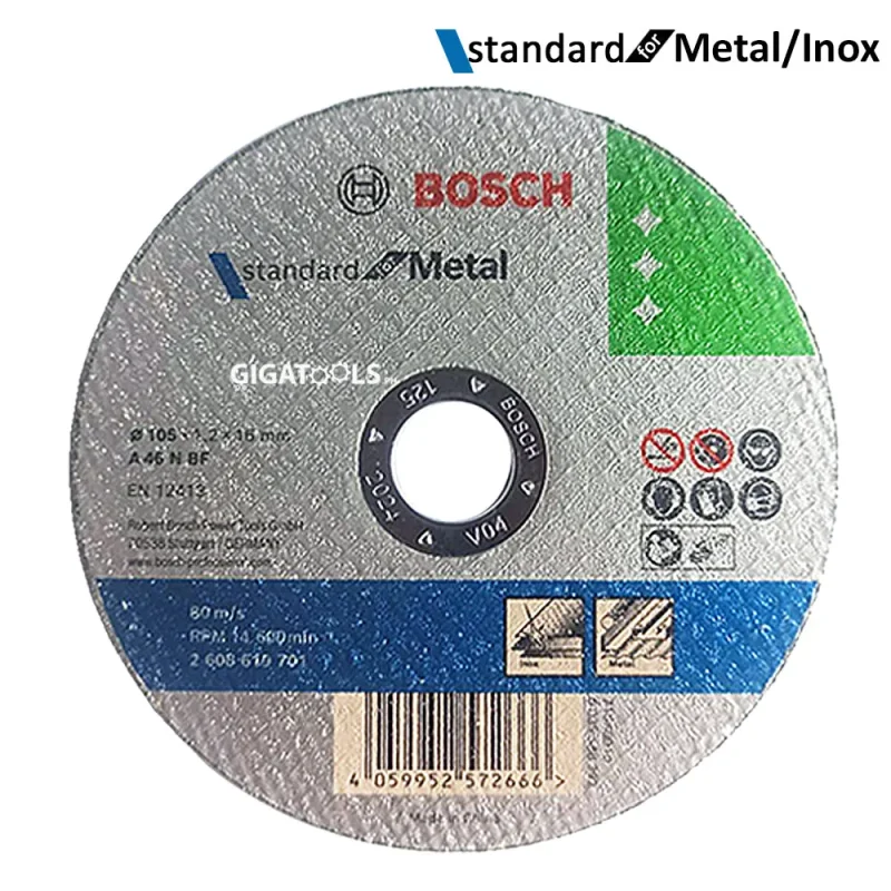 bosch 4 metal cutting discs for stainless steel 2608619701