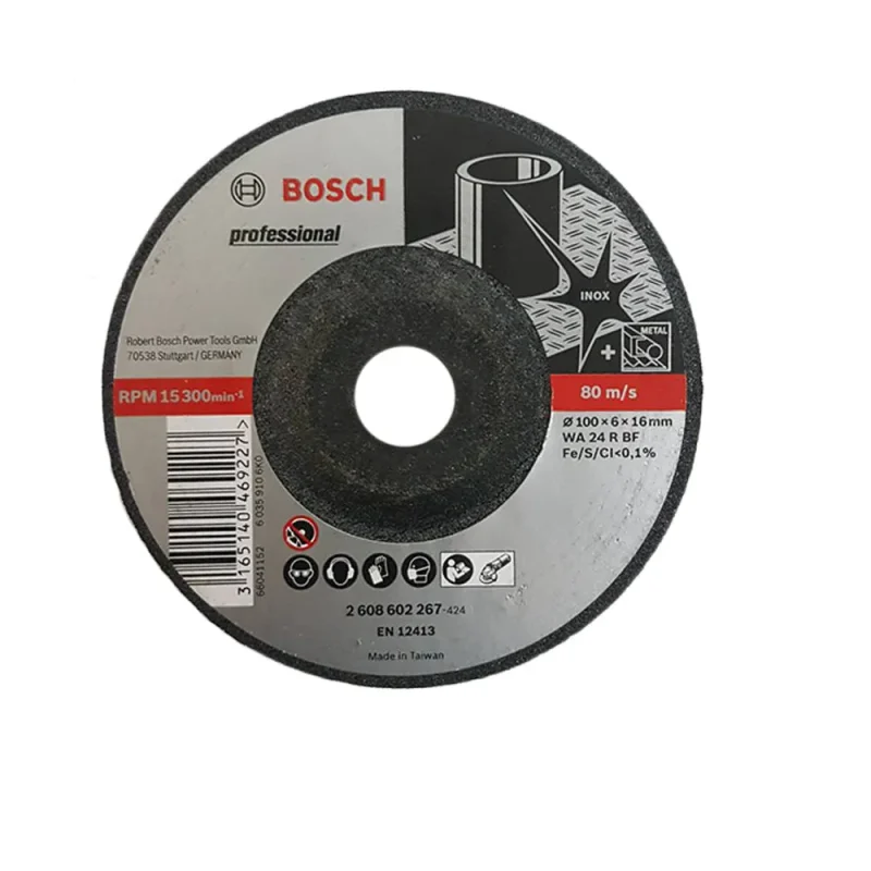 bosch 4 pack stainless steel grinding discs 2608602267