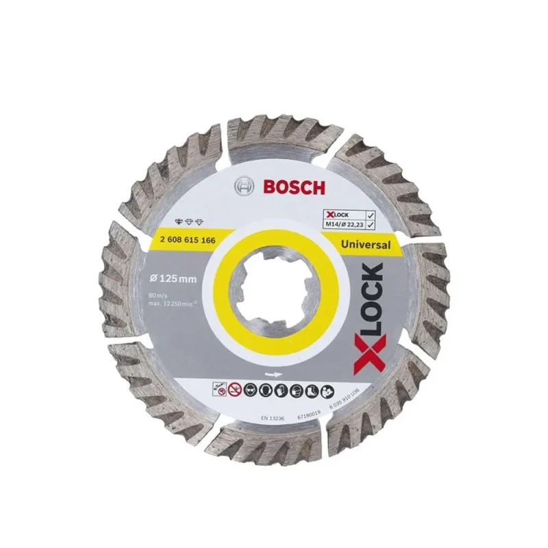 bosch 5 inch x lock diamond cutting disc 125mm universal 2608615166