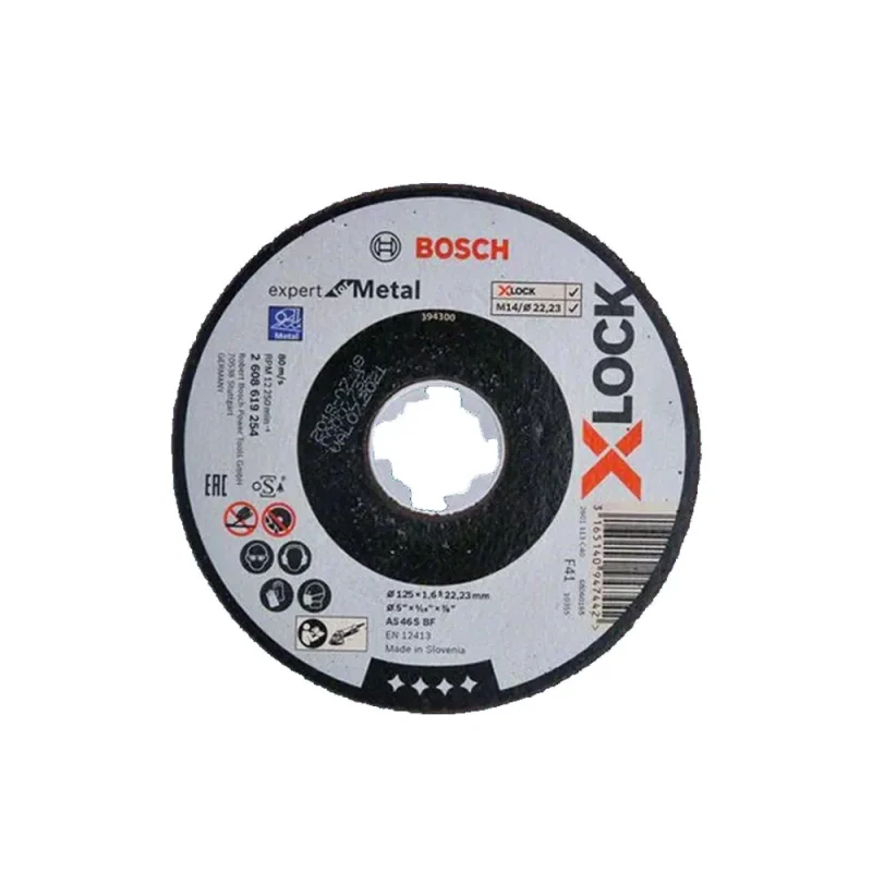 bosch 5 x lock cutting disc for metal 125mm 2608619254