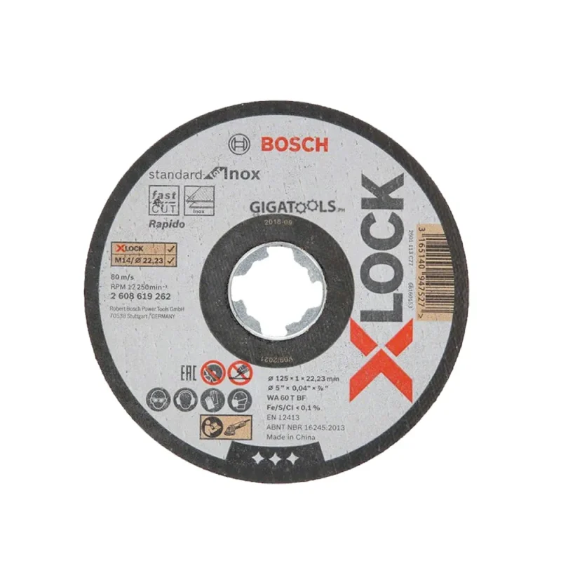 bosch 5 x lock inox cutting disc 125mm 2608619262