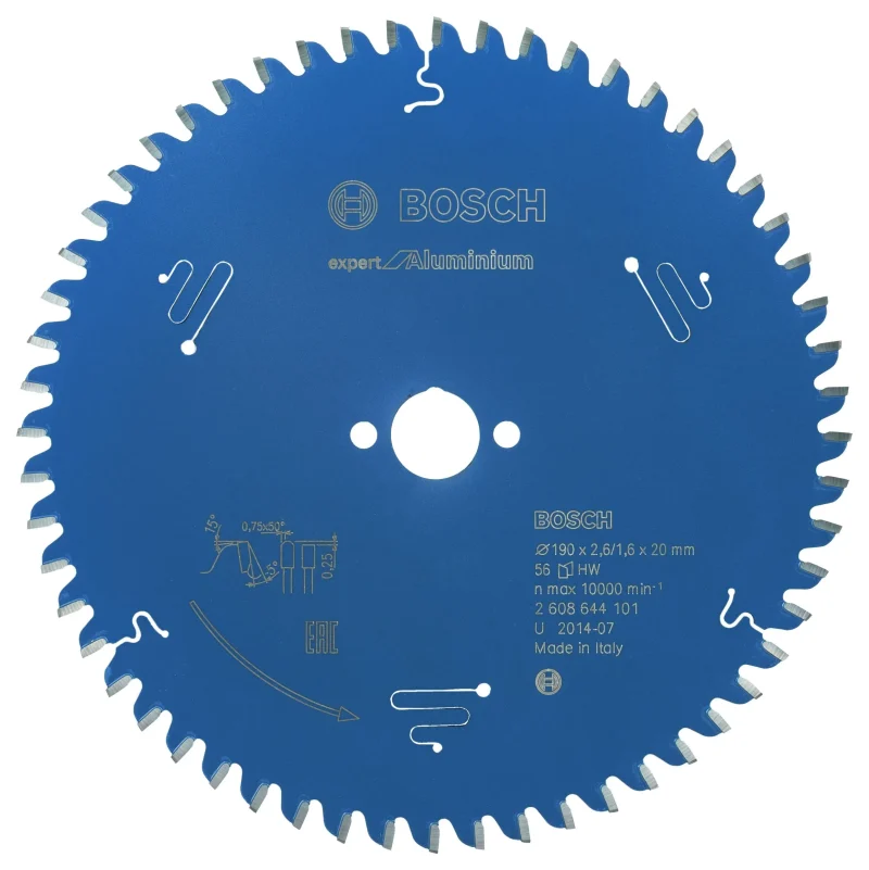 bosch 7 1 2 56t aluminum circular saw blade made in italy