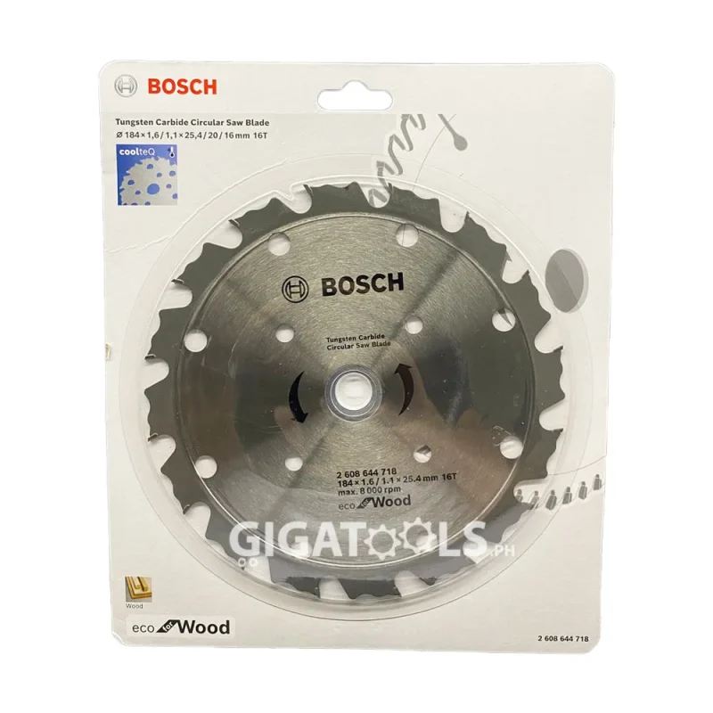 bosch 7 1 4 16t coolteq circular saw blade for wood