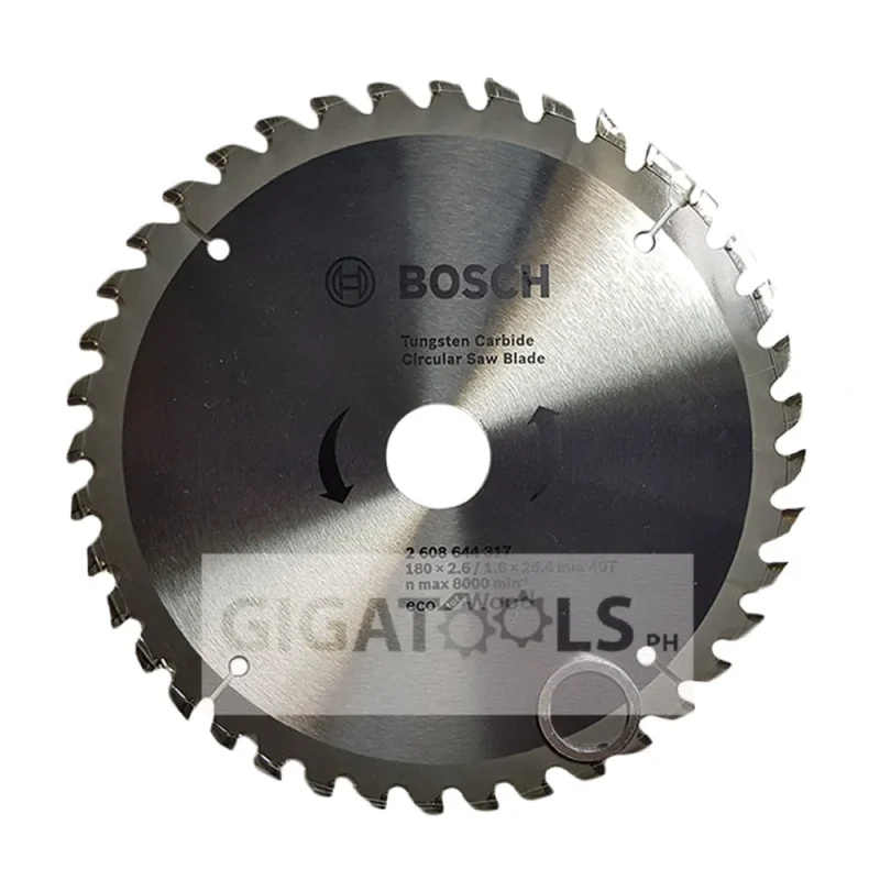 bosch 7 x 40t wood cutting circular saw blade 2608644317