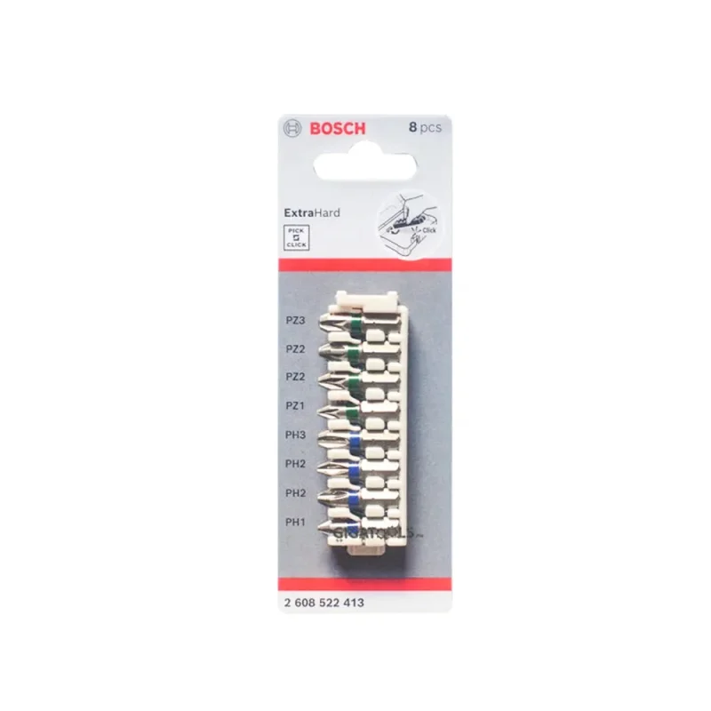 bosch 8 piece extrahard impact bit set philips pozidriv