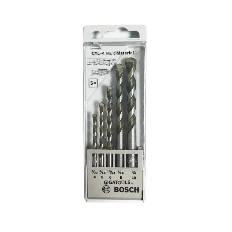 bosch cyl 4 5 piece multi material drill bit set