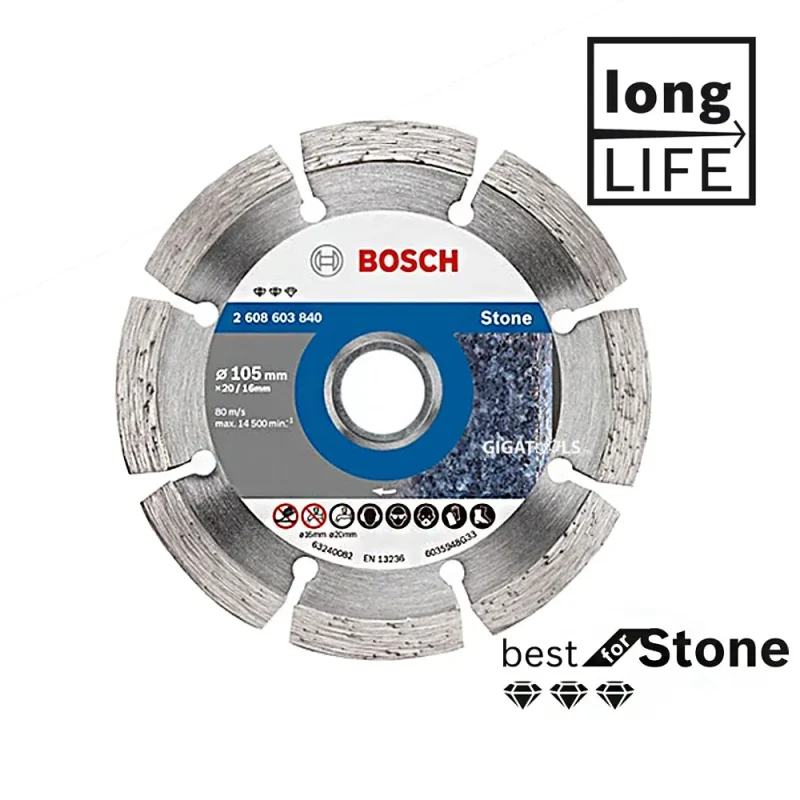 bosch diamond cutting disc for stone 150mm