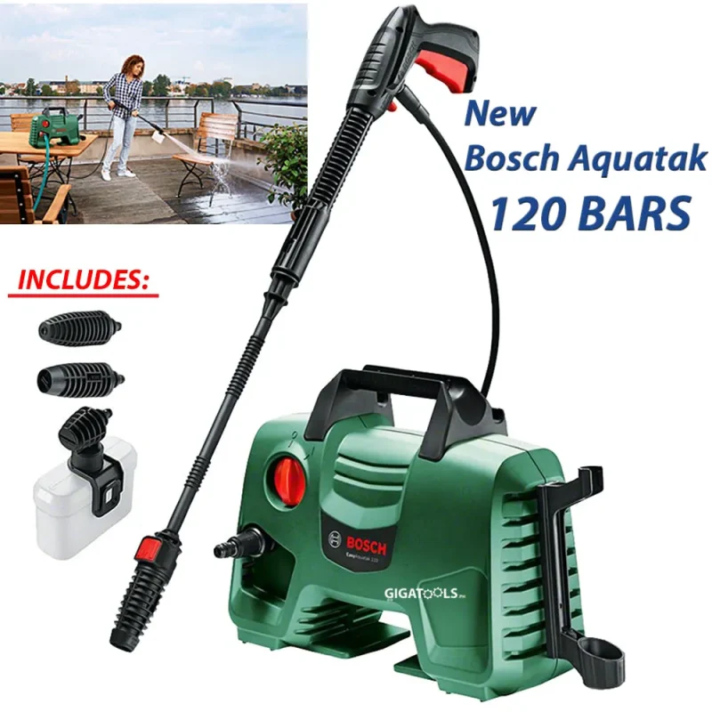 bosch easy aquatak 120 pressure washer 2019 upgrade car wash bundle