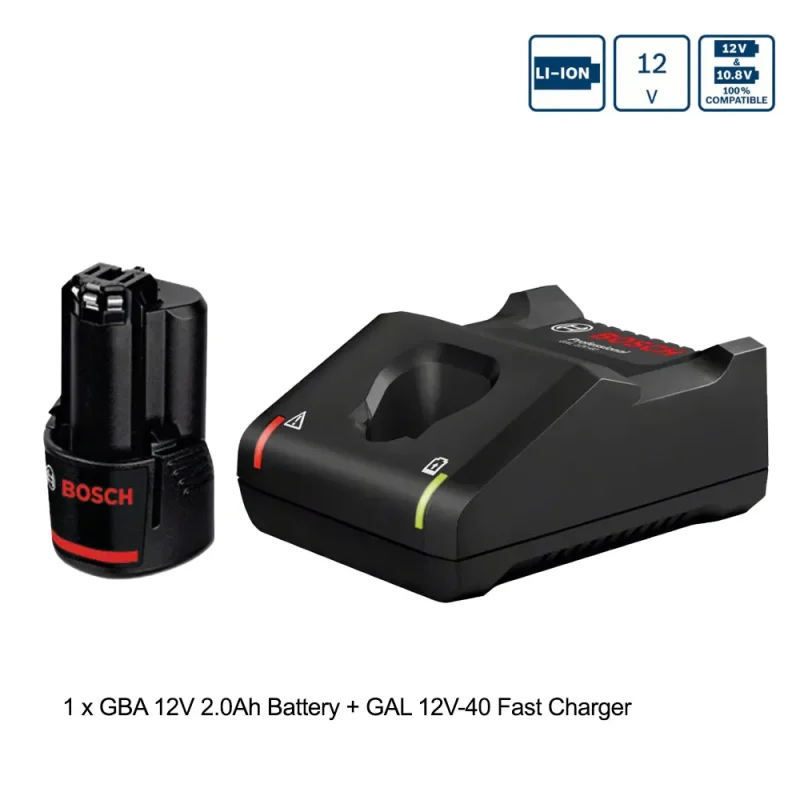 bosch gba 12v battery gal 12v 40 charger combo set starter kit box only