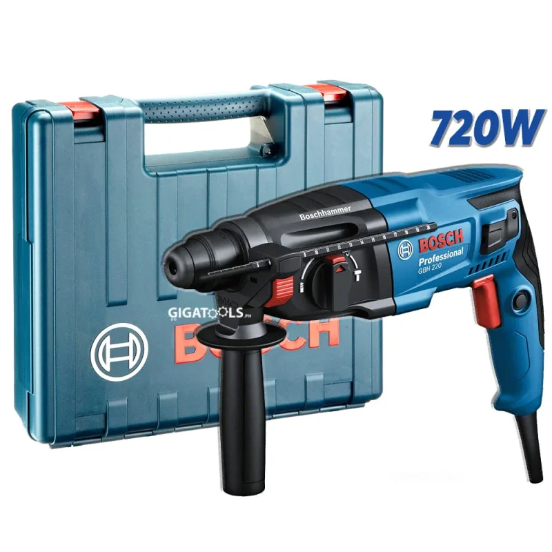 bosch gbh 220 720w 3 mode sds plus rotary hammer