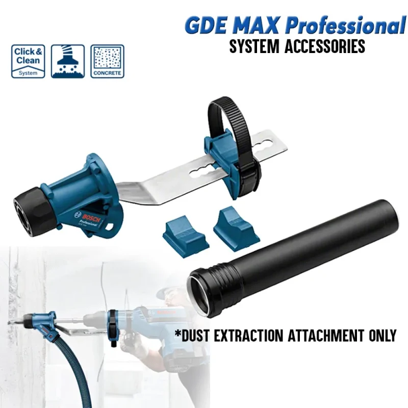 bosch gde max pro dust extraction for demolition hammers attachment only