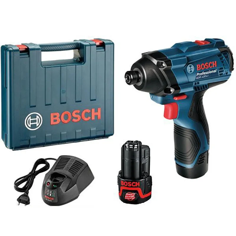 bosch gdr 120 li 12v cordless impact driver kit