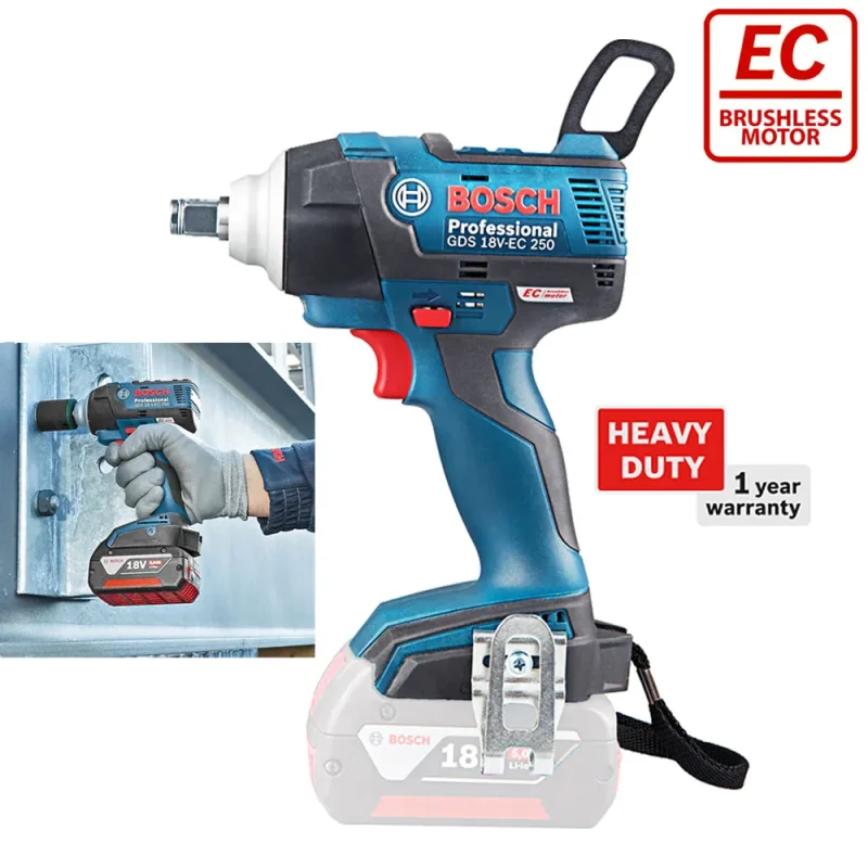 bosch gds 18v ec 250 brushless cordless impact wrench bare tool