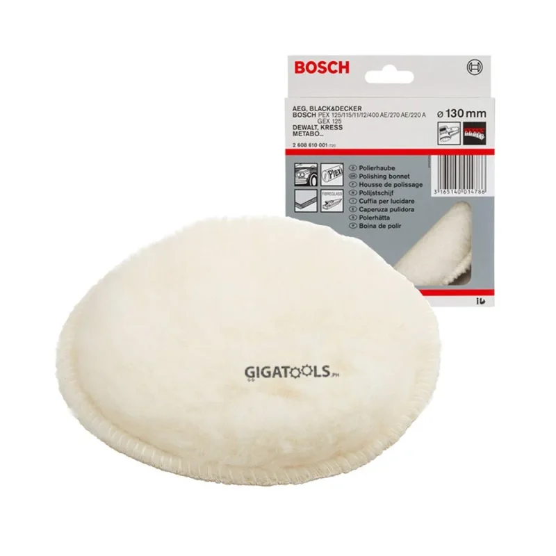 bosch gex 125 1ae 130mm lambswool bonnet 2608610001