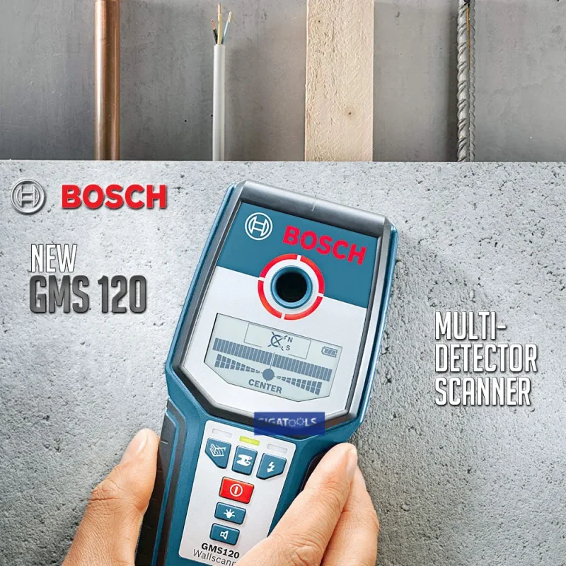 bosch gms 120 multi detector scanner metal wood electrical cables