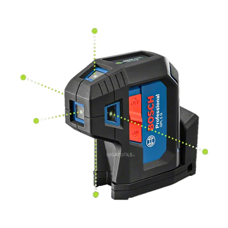 bosch gpl 5g laser level 5 point precision