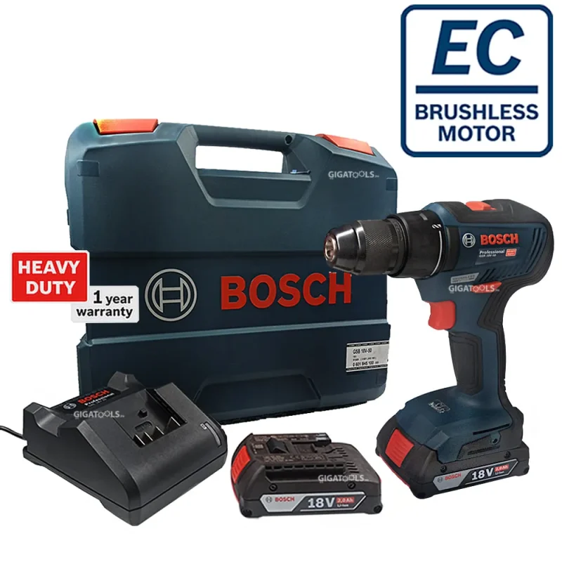 bosch gsr 18v 50 brushless cordless drill driver set