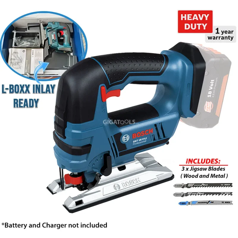 bosch gst 18v li b cordless jigsaw bare tool only clearance