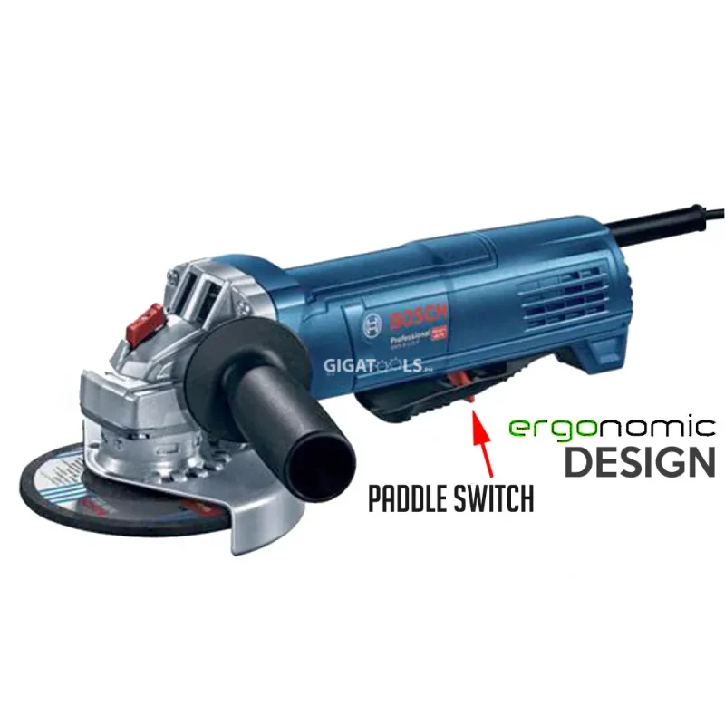 bosch gws 9 100 p professional angle grinder 900w heavy duty with paddle switch