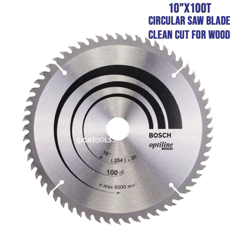 bosch optiline 10 x 100t clean cut wood saw blade 2608640910