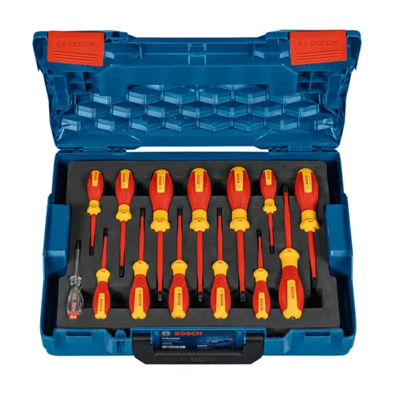 bosch professional 14 piece vde screwdriver set with phase tester